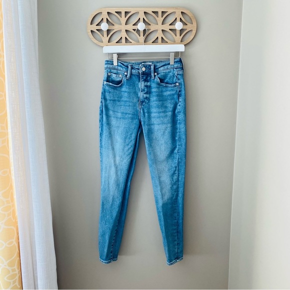 Pistola Raw Hem Skinny Denim Jeans Blue Sz 27 - Picture 1 of 10